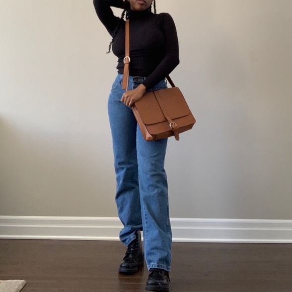 Vintage inspired brown satchel - Picture 2 of 4